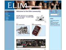 Tablet Screenshot of elim.nl